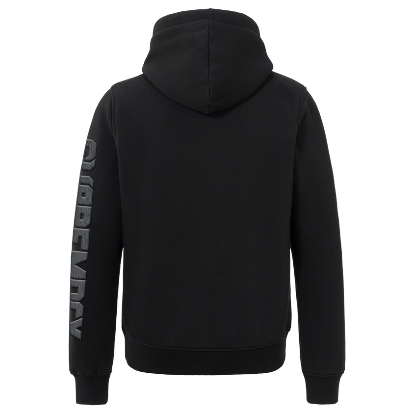 Original black on black hoodie